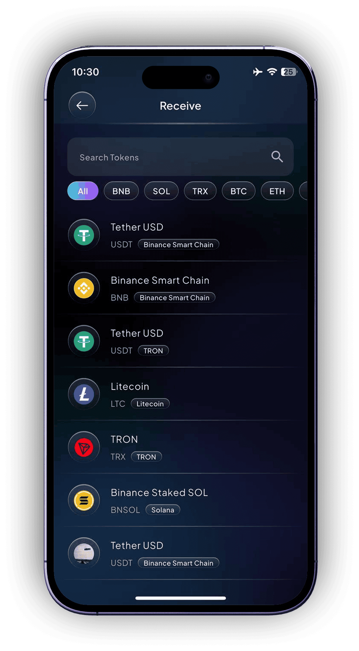 Pick Crypto You Want to Receive